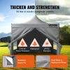VEVOR 10x10 FT Pop up Canopy with Removable Sidewalls, Instant Canopies Portable Gazebo & Wheeled Bag, UV Resistant Waterproof, Enclosed Canopy Tent f