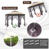 13' x 13' Pop Up Gazebo, Hexagonal Canopy Shelter with 6 Zippered Mesh Netting, Event Tent with Strong Steel Frame for Patio Backyard Garden Wedding P