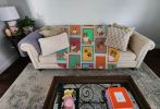 Lots of Sheltie Quilted Blanket 50x60 Artwork Pattern Quilted Throw Blanket for Bed, Couch, Sofa, Soft and Lightweight