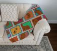 Lots of Ruby Cavalier Spaniel Quilted Blanket 50x60 Artwork Pattern Quilted Throw Blanket for Bed, Couch, Sofa, Soft and Lightweight