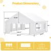 20x20FT Party Tent Heavy Duty, Large Wedding Event Shelters with 2 Storage Bags & Removable Sidewalls, Outdoor Canopy Gazebo Commercial Tents for Part
