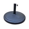 8.8 feet Outdoor Aluminum Patio Umbrella, Patio Umbrella, Market Umbrella with 42 pounds Round Resin Umbrella Base, Push Button Tilt and Crank lift, T