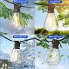 100 Foot S14 LED Edison Outdoor String Lights - Commercial Grade String Lights - Backyard Garden Gazebo – Cafe Market Light Set – Vintage Patio String