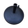 8.8 feet Outdoor Aluminum Patio Umbrella, Patio Umbrella, Market Umbrella with 42 pounds Round Resin Umbrella Base, Push Button Tilt and Crank lift, T