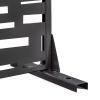 Wide Edge Street Black Galvanized Screen Freestanding Outdoor Divider Decorative Privacy Fence Screen Set for Deck Patio Balcony Garden Outdoor&Indoor