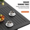 VEVOR 7 Pieces Patio Dining Set, Outdoor Rectangle Furniture Table and Chairs Set, All Weather Garden Furniture Table Sets, HIPS Patio Conversation Se
