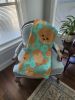 Orange Pomeranian Quilted Blanket 50x60 Artwork Pattern Quilted Throw Blanket for Bed, Couch, Sofa, Soft and Lightweight