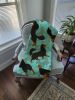 Black and Tan Cavalier King Charles Spaniel Quilted Blanket 50x60 Artwork Pattern Quilted Throw Blanket for Bed, Couch, Sofa, Soft and Lightweight