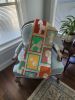 Lots of White Standard Poodle Quilted Blanket 50x60 Artwork Pattern Quilted Throw Blanket for Bed, Couch, Sofa, Soft and Lightweight