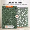 VEVOR Ivy Privacy Fence, 59 x 98 in Artificial Green Wall Screen, Greenery Ivy Fence with Strengthened Joint, Faux Hedges Vine Leaf Decoration for Out