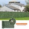 VEVOR Ivy Privacy Fence, 39 x 98 in Artificial Green Wall Screen, Greenery Ivy Fence with Strengthened Joint, Faux Hedges Vine Leaf Decoration for Out