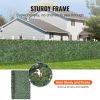 VEVOR Ivy Privacy Fence, 96 x 72 in Artificial Green Wall Screen, Greenery Ivy Fence with Strengthened Joint, Faux Hedges Vine Leaf Decoration for Out