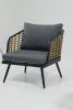 4 Pieces Patio Furniture Set, PE Rattan Wicker 4 Pcs Outdoor Sofa Set w/Washable Cushion and Tempered Glass Tabletop, Conversation Furniture for Garde