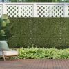 Artificial Grass Wall Panel Backdrop, 12 20" x 20" Boxwood UV Protection Privacy Coverage Panels for Indoor & Outdoor Decor, Wall & Fence Covering, Gr