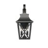 Black Outdoor Wall Lantern 2-Light, Large Outside Modern Wall Sconce Light Fixture, Industrial Porch Light Wall Mount with Glass, Waterproof Farmhouse