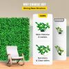 VEVOR Artificial Boxwood Panel UV 24pcs Boxwood Hedge Wall Panels Artificial Grass Backdrop Wall 10" X 10" 4 cm Green Grass Wall, Fake Hedge for Decor