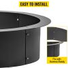 VEVOR Fire Pit Ring 42-Inch Outer/36-Inch Inner Diameter, Fire Pit Insert 3.0mm Thick Heavy Duty Solid Steel, Fire Pit Liner DIY Campfire Ring Above o