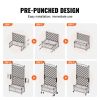 VEVOR Raised Garden Bed with Trellis, 30" x 13" x 61.4" Outdoor Raised Wood Planters with Drainage Holes, Free-Standing Trellis Planter Box for Vine C