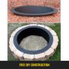 VEVOR Fire Pit Ring 36-Inch Outer/30-Inch Inner Diameter, Fire Pit Insert 3.0mm Thick Heavy Duty Solid Steel, Fire Pit Liner DIY Campfire Ring Above o