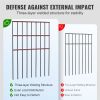 VEVOR Animal Barrier Fence 19 Pack, No Dig Fence 17in(H) x11ft(L), Underground Decorative Garden Fencing with 1.5 Inch Spike Spacing, Metal Dog Fence