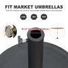 Patio Umbrella Base, Umbrella Stand Base with Adjustable Knob, Patio Table Umbrella Base for Outdoor 1.5''~1.9'' Market Umbrella Heavy Duty Umbrella H