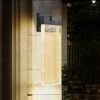 1-pack Modern Outdoor Wall Light Fixture, Weatherproof LED Wall Sconce with Bubble Crystal, Black Finish, Up and Down Lighting for Porch, Patio, and G