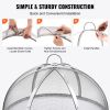 VEVOR Firepit Spark Screen Lid, 30" Diameter, Outdoor Firepit Ring Cover Round Accessories, Fire Pit Metal Cover, Easy-Opening Stainless Steel Fire Ri