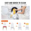 VEVOR Stretch Spandex Folding Chair Covers, Universal Fitted Chair Cover with Chair Sashes, Removable Washable Protective Slipcovers, for Wedding, Hol