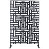 Outdoor & Indoor Privacy Screen Metal Privacy Screen 76" H×48" W, Freestanding Decorative Privacy Screen for Deck Balcony Patio, Privacy Fence Panels