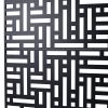 Outdoor & Indoor Privacy Screen Metal Privacy Screen 76" H×48" W, Freestanding Decorative Privacy Screen for Deck Balcony Patio, Privacy Fence Panels