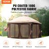 VEVOR Patio Gazebo for 10-12 Person, 10 x 13 FT Backyard Gazebo, with Mosquito Netting, Metal Frame, and PU Coated 180G Polyester, Outdoor Canopy Shel