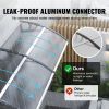 VEVOR Window Door Awning Canopy, 120" x 40" Door Canopy Exterior, UF50+ PC Sunshade Sheet Awnings, Outdoor Patio Awning Sun Shade, Transparent, Waterp