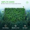 VEVOR 12PCS 10x10 inch Artificial Boxwood Panels, Boxwood Hedge Wall Mat,Artificial Grass Backdrop Wall, Privacy Hedge Screen UV Protected for Outdoor