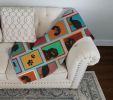 Lots of Black and Tan Cavalier King Charles Spaniel Quilted Blanket 50x60 Artwork Pattern Quilted Throw Blanket for Bed, Couch, Sofa, Soft and Lightwe