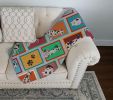 Lots of Harlequin Natural Ears Great Dane Quilted Blanket 50x60 Artwork Pattern Quilted Throw Blanket for Bed, Couch, Sofa, Soft and Lightweight