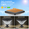 W1340P181973  LED solar street lamp, remote shake control solar lamp outdoor / garden / courtyard solar induction wall lamp, free cable / free install