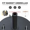 Patio Umbrella Base, Umbrella Stand Base with Adjustable Knob and 2 Durable Handles, Patio Table Umbrella Base for Outdoor 1.5''~1.9'' Market Umbrella