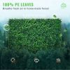 12PCS, 20 inches x 20 inches, grass height 1.6 inches, artificial yellow wooden board, yellow wooden board fence board, privacy hedge UV protection, o