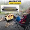 VEVOR Fire Pit Ring, 36-Inch Outer/30-Inch Inner Diameter Fire Pit Insert,1.5 mm Thickness Fire Ring, DIY Steel Ring with Tongs In-Ground Fire Pit Lin