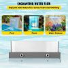 VEVOR Fountain Spillway 23.6x3.2x8.1 Inch, Pool Waterfall Fountain 17 Colors Led, Pool Water Fall Kit with Remote, Pool Spillway Solid Acrylic Pool Wa