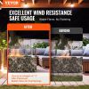 VEVOR Gas Fire Pit Wind Guard for Square Fire Table, 15 x 15 x 7 inch Clear Tempered Wind Guard for Firepits, 0.31 inch Thick Square Glass Shield, Gla