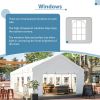 16x32FT Party Tent Heavy Duty, Large Wedding Event Shelters with 3 Storage Bags & Removable Sidewalls, Outdoor Canopy Gazebo Commercial Tents for Part