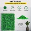 12PCS, 20 inches x 20 inches, grass height 1.6 inches, artificial yellow wooden board, yellow wooden board fence board, privacy hedge UV protection, o