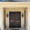 Black Outdoor Wall Lantern 2-Light, Large Outside Modern Wall Sconce Light Fixture, Industrial Porch Light Wall Mount with Glass, Waterproof Farmhouse