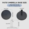 Patio Umbrella Base, Umbrella Stand Base with Adjustable Knob, Patio Table Umbrella Base for Outdoor 1.5''~1.9'' Market Umbrella Heavy Duty Umbrella H