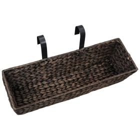 vidaXL Garden Planters 2 pcs Water Hyacinth Brown (Option: as picture)