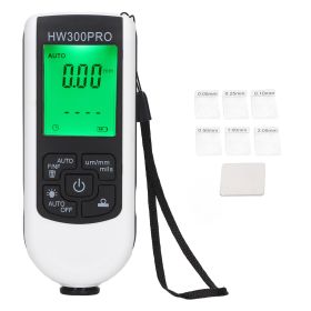 Digital Coating Thickness Gauge ABS with Portable Rope Automatic Shutdown Function Paint Coating Meter for Outdoor Black (Color: White)