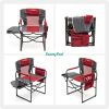 Camping Directors Chair, Heavy Duty,Oversized Portable Folding Chair with Side Table, Pocket for Beach, Fishing,Trip,Picnic,Lawn,Concert Outdoor Folda
