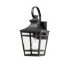 Large Outdoor Wall Lights for House, 16.5inch Exterior Lighting Fixtures Wall Mount Outdoor Porch Lights Waterproof Black Outdoor Sconce Lights with C