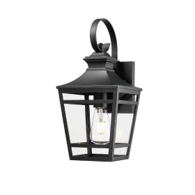 Large Outdoor Wall Lights for House, 16.5inch Exterior Lighting Fixtures Wall Mount Outdoor Porch Lights Waterproof Black Outdoor Sconce Lights with C (Color: As pic)
